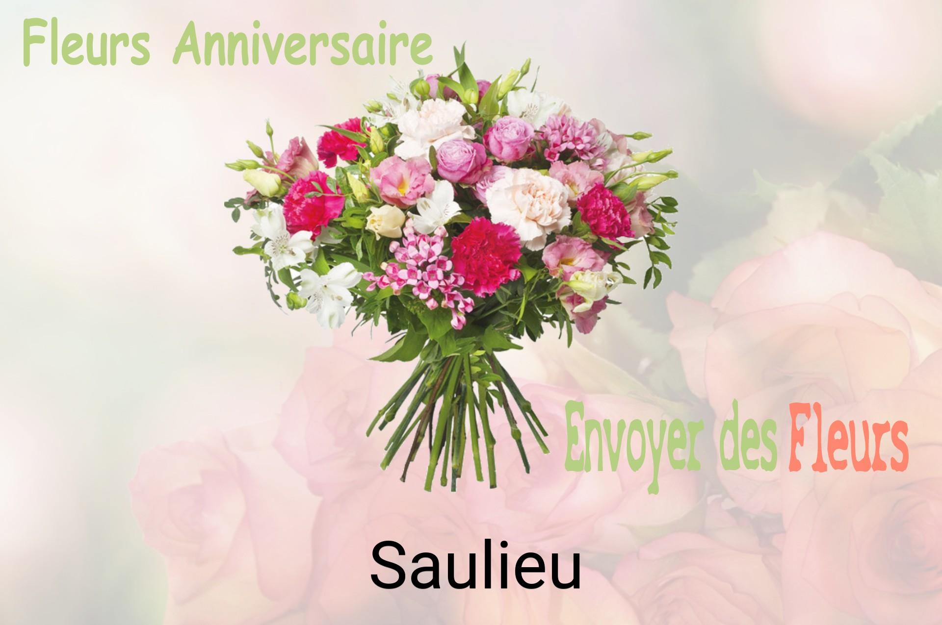 Bouquet de fleurs d’anniversaire livré à Saulieu