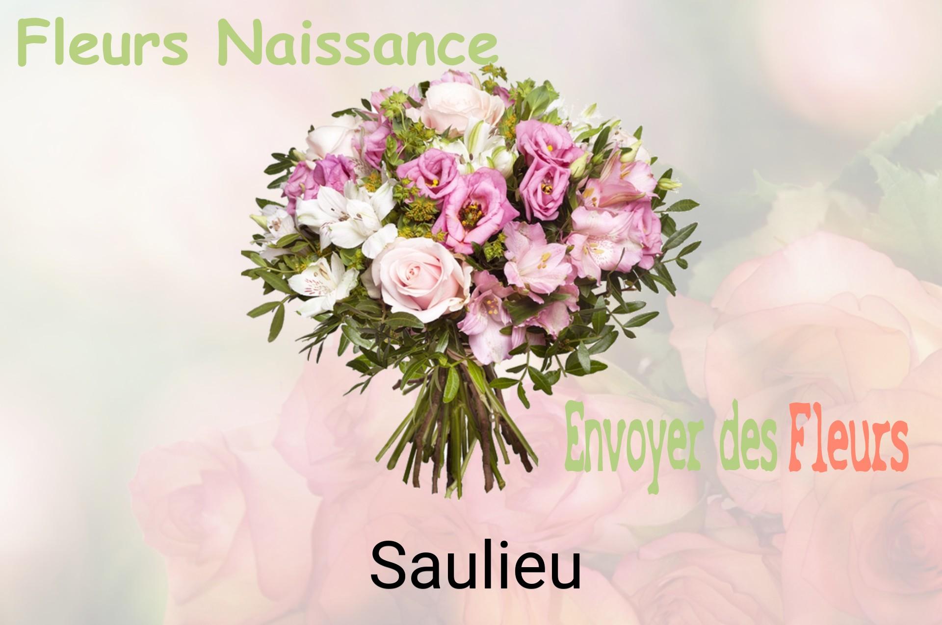 Bouquet de fleurs de naissance livré à Saulieu